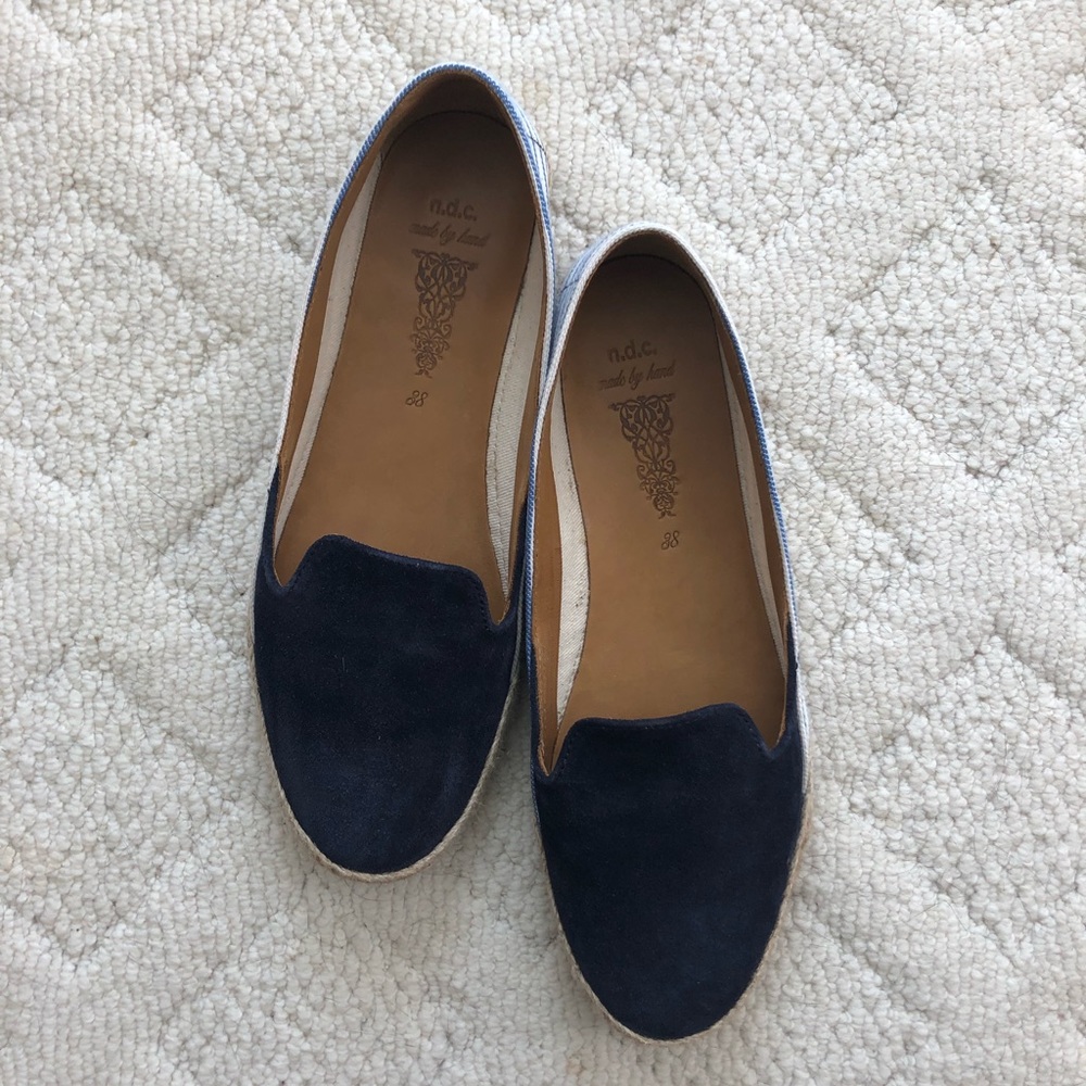 {N.D.C. Made By Hand} NIB Navy Blue Espadrilles